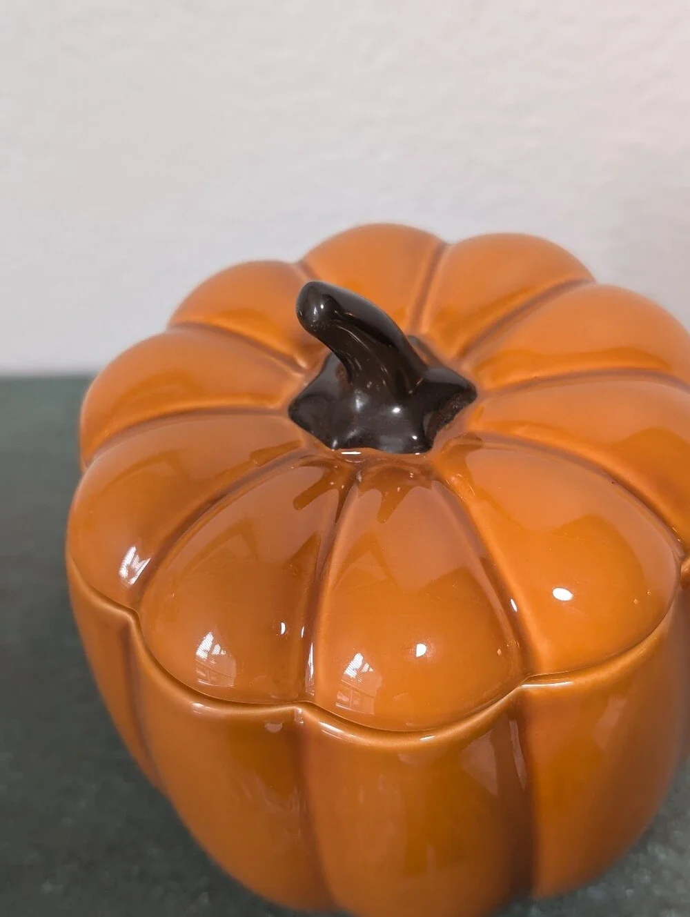 PartyLite Pumpkin Candle Holder/Jar Harvest Fall Thanksgiving New w/o Box - Picture 2 of 8